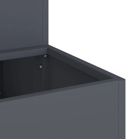 Kert virágcserép 2 szintes 100x60x45 cm Antracit Műanyag