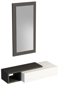 Fali polc Vien - Anthracite, White