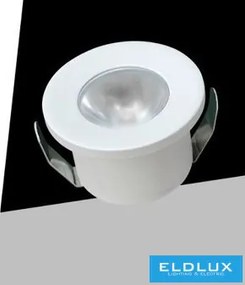 UNIVERSO Mini spot lámpatest 1w piros 80lm 30° IP20 Fehér D31x22mm kivágás:D28mm