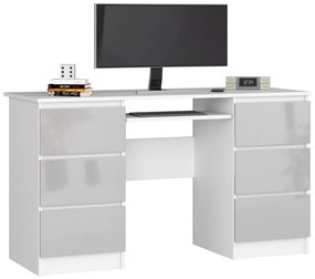 PC asztal Behati  (fehér +  fémes fényű). Akció -15%. 1069616