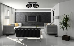 KÉSZLETKISÖPRÉS! Mennyzeti lámpa fekete fém búrával | Loft - Industrial | Glimex Lavor 4xE27 GKL40C