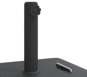 fogantyús négyszögű napernyőtalp rúdhoz Ø38 / 48 mm 27 kg
