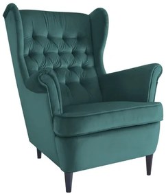 Harry Velvet fotel zöld