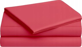 Lepedő 160x210 hagyományos, gumis, málna Lengyel