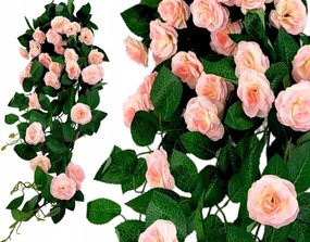 Rózsa Mesterséges Növény Kúszó Virágok Erkélyre 80cm púderrózsaszín