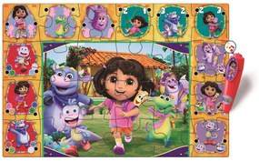 Dóra, a felfedező Adventure interaktív 24 db-os puzzle Clementoni