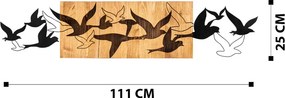 Albatros fém fali dekoráció, 111×25 cm