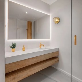 LED fali lámpa BOLLA LED/3W/230V arany/füstös bézs