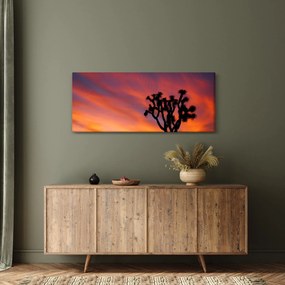 Naplemente egy fa sziluettje felett (120x50 cm)