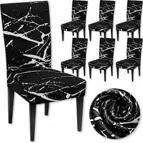 Székhuzat Velúr Univerzális Fekete 6 Db-os Székhuzat Szett