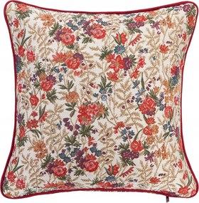 Gobelin párnahuzat 45 x 45 cm virágmintás Flower Meadow sorozat