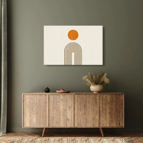 Kép - Barna ívek (90x60 cm)