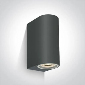 ONE LIGHT 67142G-AN OUTDOOR CYLINDERS Modern Kültéri Fali Lámpa Antracit GU10 IP44