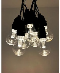 LED kültéri dekorációs fényfüzér 10xLED/0,15W/230V 3,8 m IP44 fekete