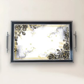 Üveg tálca, 38×24 cm – TPG9771