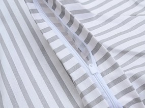 GREY LINES pamut ágyneműhuzat fehér Ágyneműhuzat mérete: 2 db 70 x 90 cm | 200 x 220 cm