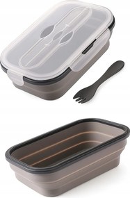 Összecsukható Szilikon Uzsonnás Doboz 800ML Iskolai Ételtároló