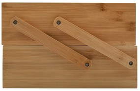 Natúr színű bambusz fürdőszobai rendszerező kozmetikumokhoz Isalys – MSV