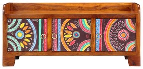 Cipőpad 90x35x40 cm Tömör Akácia