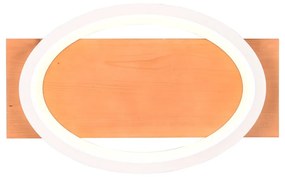 Fehér-natúr színű LED dimmelhető fali lámpa Barca – Trio