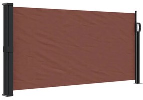 barna behúzható oldalsó napellenző 100 x 500 cm