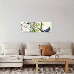 Kép - tavasz (órával) (90x30 cm)
