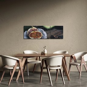Füge és avokádó képe (órával) (90x30 cm)