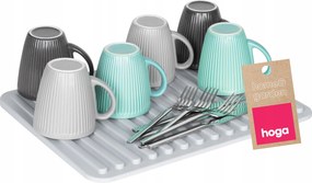 Műanyag Csepegtető Szőnyeg Alátét Edényszárító 40x31x0,5cm szürke