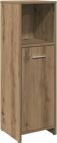 vidaXL fürdőszobai szekrény kézműves tölgy 30x30x95 cm műszaki fa