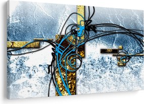 Absztrakt kép (90x60 cm)
