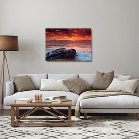 Tenger képe (üvegen) (70x50 cm)