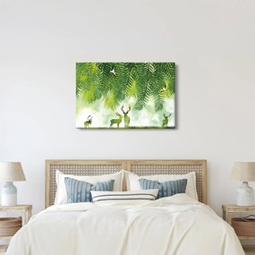 Kép - szarvas az erdőben (90x60 cm)