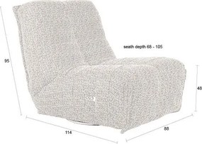 Bézs állítható relaxációs fotel Hamilton – Dutchbone