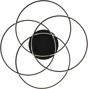 Globo 67355-55 Mennyezeti lámpa, fém fekete matt, alumínium fekete matt, műanyag fehér, forgatható, ø: 515mm, M: 114mm, tartozék: LED 55W 230V, 6650lm forrás, 3750lm kimenet, 4000K