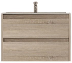 Porto 80 alsó fürdőszoba bútor mosdóval sonoma tölgy színben