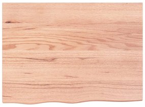 világosbarna kezelt tömör tölgyfa asztallap 80x60x(2-4) cm