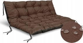 2 Kerti Párna 120x80x40 Pad Raklap Swing Vízálló Barna