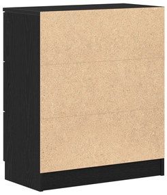 Fekete Tölgy oldalszekrény 60x30x70 cm Műanyagból készült