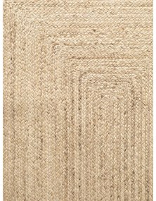 Világos natúr színű kétoldalas kézi szövésű juta futószőnyeg 80x200 cm Sharmila Natural White – Hanse Home