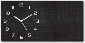 Gyönyörű üveg falióra lenvászon textúra 60x30