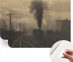 Öntapadós tapéta Fali furnér 3D hatás Ipari tájkép 104x70 cm