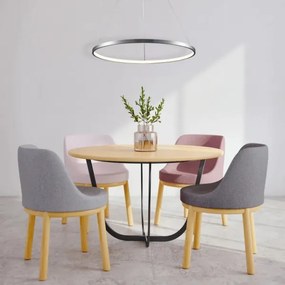 LED Csillár zsinóron LEA LED/20W/230V 4000K átm. 50 cm matt króm