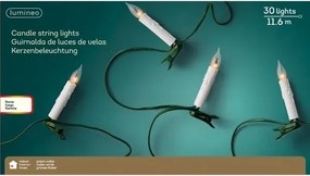 Lángos Gyertyalámpa beltéri klipsszel 11,6m 30db