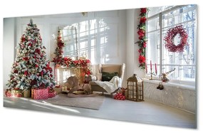 Üvegképek Karácsonyfa díszítés ajándék 100x50 cm
