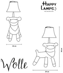 Happy Lamps - LED Asztali gyereklámpa WOLLE LED/5,4W/230V bárány