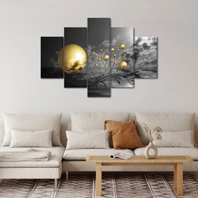 Okker gömbök képe (150x105 cm)