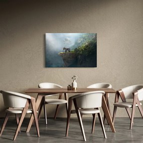 Kép - Az elefánt a Taj Mahal tetején (90x60 cm)