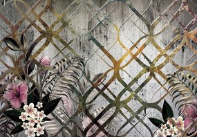 3D fotótapéta virágok levelek növények 254 x 184