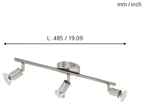 Eglo 92597 - LED Spotlámpa BUZZ 3xGU10-LED/2,8W/230V