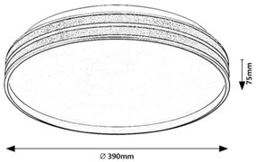 Rabalux 71141 - LED dimmelhető mennyezeti lámpatest GANDOR LED/24W/230V 3000-6500K